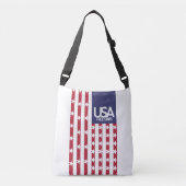 USA/EEUU FREE STARS FLAG BY MASANSER PIXELAT CROSSBODY TAS (Voorkant)