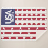 USA/EEUU FREE STARS FLAG BY MASANSER PIXELAT SHERPA DEKEN (Voorkant (horizontaal))