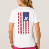 USA/EEUU FREE STARS FLAG BY MASANSER PIXELAT T-SHIRT (Achterkant)