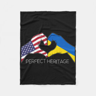 Usa En Oekraine Oekraïens Amerikaanse Perfecte Erf Fleece Deken
