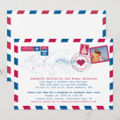 USA en UK luchtpost ontvangstbevestiging Kaart (Voorkant / Achterkant)