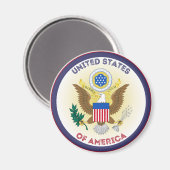 USA-erfgoedembleem Magneet (Voorkant / Achterkant)