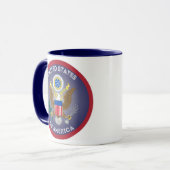 USA-erfgoedembleem Mok (Voorkant links)