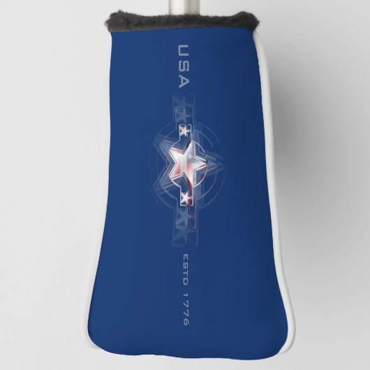 USA Estd. 1776 Golfheadcover (Draai 90)