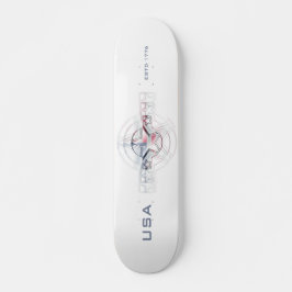 USA Estd. 1776 Persoonlijk Skateboard