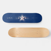 USA Estd. 1776 Persoonlijk Skateboard (Horizontaal)