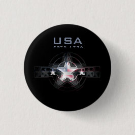 USA Estd. 1776 Ronde Button 3,2 Cm