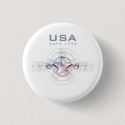 USA Estd. 1776 Ronde Button 3,2 Cm (Voorkant)