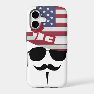 USA Fan with Mustache