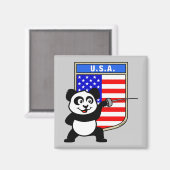 USA Fencing Panda Magneet (Voorkant / Achterkant)