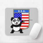 USA Fencing Panda Muismat (Met muis)