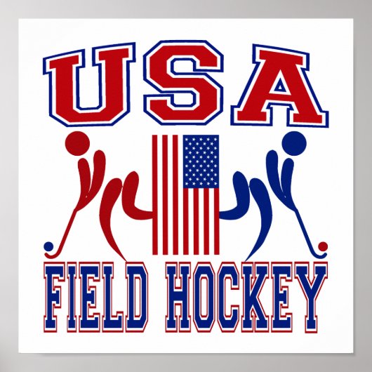 USA Field Hockey Poster (Voorkant)