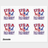 USA Field Hockey Vierkante Sticker (Vel)