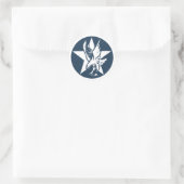 USA Fighting Squadron Insignia Ronde Sticker (Tas)