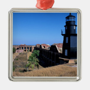 USA, FL, Florida Keys, Fort Jefferson, 1846, 2 Metalen Ornament