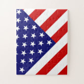 USA Flag 11x14 30pc jpcn Jigzaag Puzzle Legpuzzel (Verticaal)