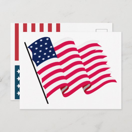 USA Flag 2026 – Bold American Flag for 250th Feestdagenkaart (Voorkant / Achterkant)