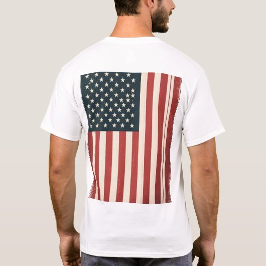 USA Flag 2 T-shirt (Achterkant)