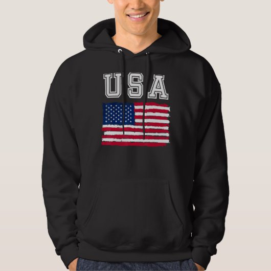 USA flag 4th of july us day of independence Hoodie (Voorkant)