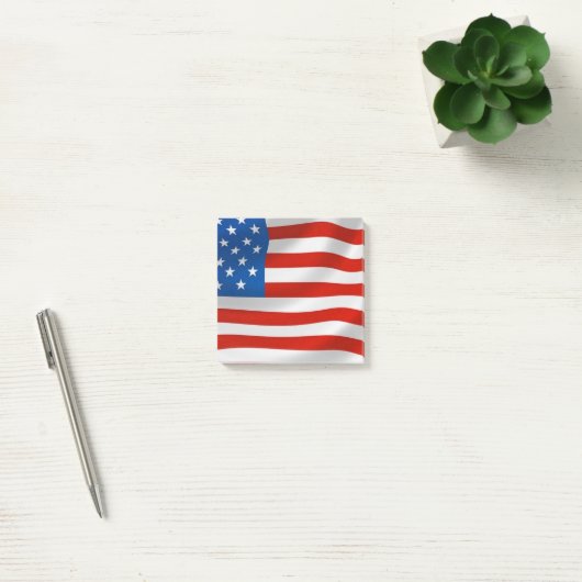 USA Flag America Post merkt op Post-it® Notes (Kantoor)