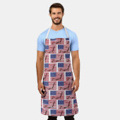 USA FLAG | Amerikaanse kaart | Stijlvol patriottic Schort (Gedragen)