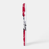 USA Flag And American Bald Eagle Grunge iPhone Hoesje (Linkerkant)