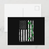 USA Flag Arrow Bow Archery Bowman Shooting Archer Briefkaart (Voorkant / Achterkant)