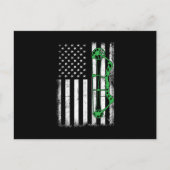 USA Flag Arrow Bow Archery Bowman Shooting Archer Briefkaart (Voorkant)