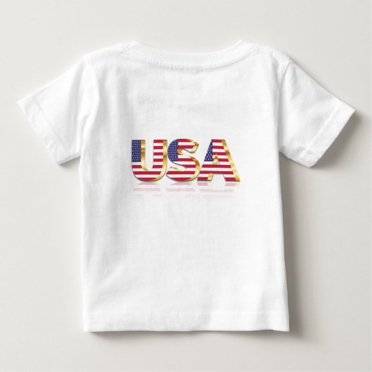 USA Flag Baby T-shirt (Achterkant)