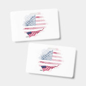 USA flag Badge (Voor- en achterkant)