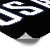USA Flag Badminton Team Cool Player Equipment Mann Poster (Hoek)