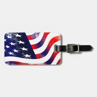 USA FLAG BAGAGELABEL