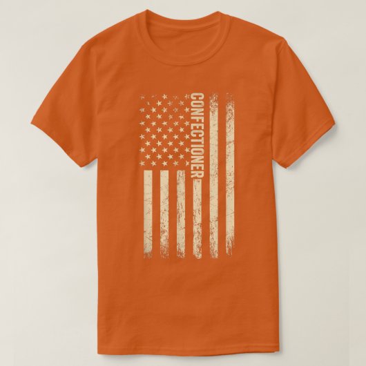 USA Flag Baking - Proud American Confectioner  T-shirt (Design voorkant)