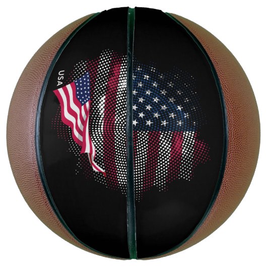 USA flag Basketbal (Verticaal)