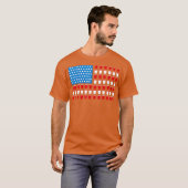 USA Flag Bier Pong Grappig 4th van juli Dag Gift T-shirt (Voorkant volledig)