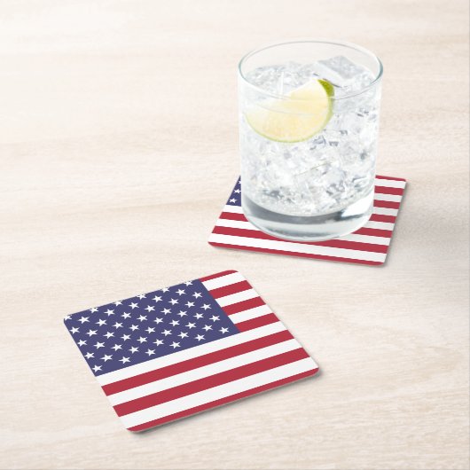USA FLAG Biermat, Kartonnen Onderzetters (Insitu)