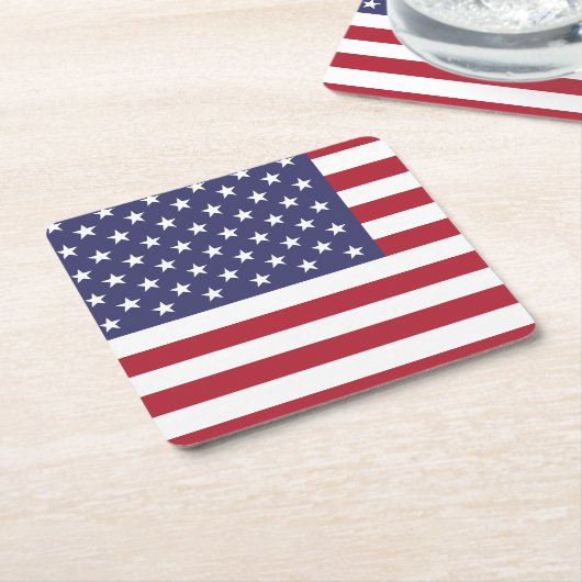USA FLAG Biermat, Kartonnen Onderzetters (Schuin)