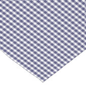 USA Flag Blue en White Gingham Checked Korte Tafelloper (Hoek)
