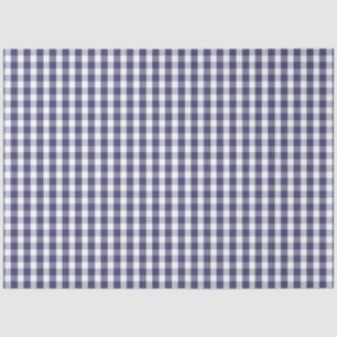 USA Flag Blue en White Gingham Checked Tissuepapier
