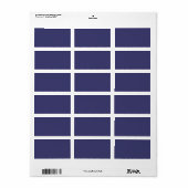 USA Flag Blue Royal Blue Deep Blue Etiket (Full Sheet)