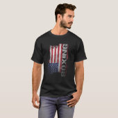 USA Flag Boksen Boksen T-shirt Gift (Voorkant volledig)
