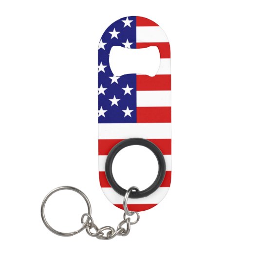 USA Flag bot Mini Flessenopener (Voorkant)