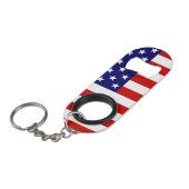 USA Flag bot Mini Flessenopener (Voorkant Gekanteld)