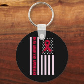USA Flag Brain Aneurysm Awareness Maand Supporter Sleutelhanger (Voorkant)
