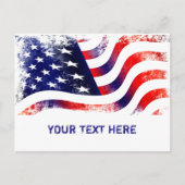 USA FLAG BRIEFKAART (Voorkant)