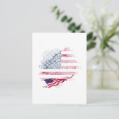USA flag Briefkaart (Staand voorkant)