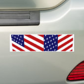 USA Flag_ Bumpersticker (Op auto)