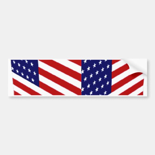 USA Flag_ Bumpersticker (Voorkant)