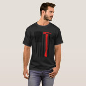 USA Flag Carpenter Hammer Framing Constructie con T-shirt (Voorkant volledig)