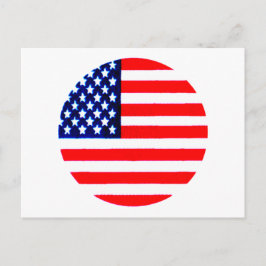 USA Flag Circle Tdhe MUSEUM Zazzle Briefkaart